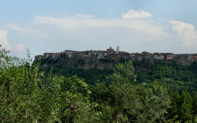 Via Amerina, Orte