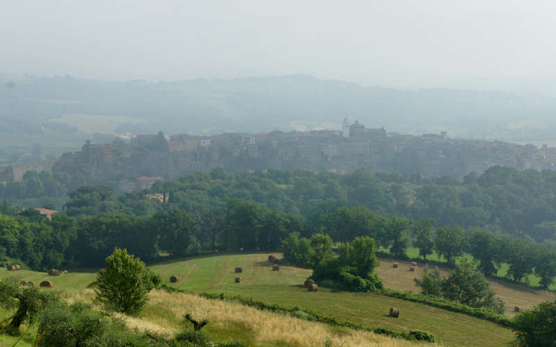 Via Amerina, Orte